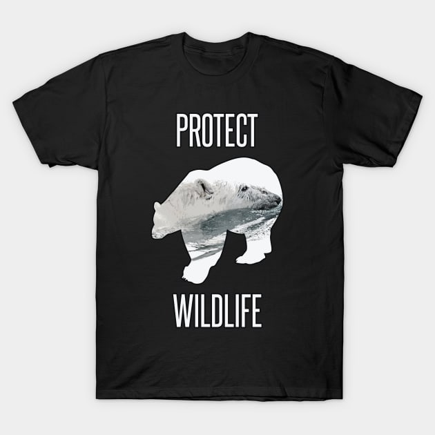 Protect wildlife - polar bear T-Shirt by Protect friends